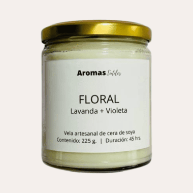 vela aromática floral