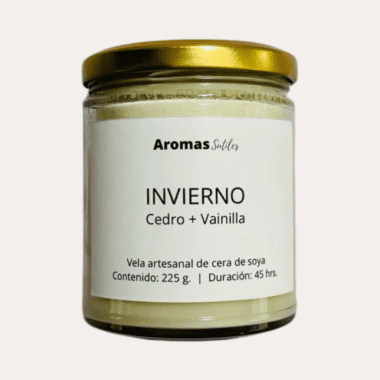 vela aromática invierno