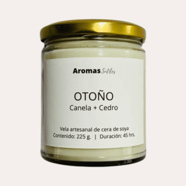 vela aromática otoño