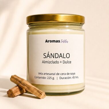 vela aromática de sándalo