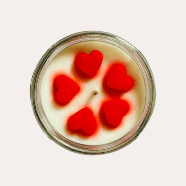 vela aromática de san valentin