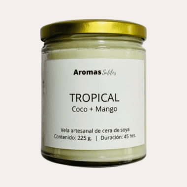 vela aromática tropical