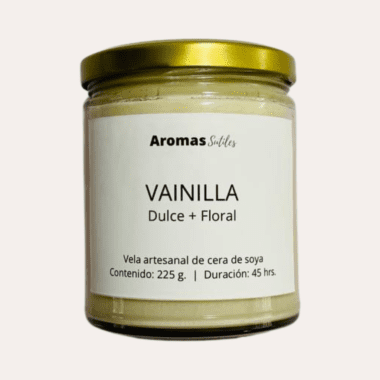 vela aromatica de vainilla