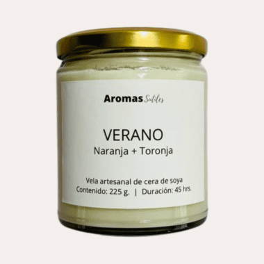 vela aromática verano